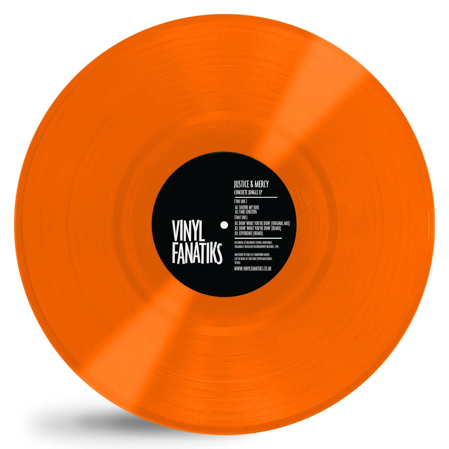 Justice & Mercy - Concrete Jungle EP ORANGE VINYL