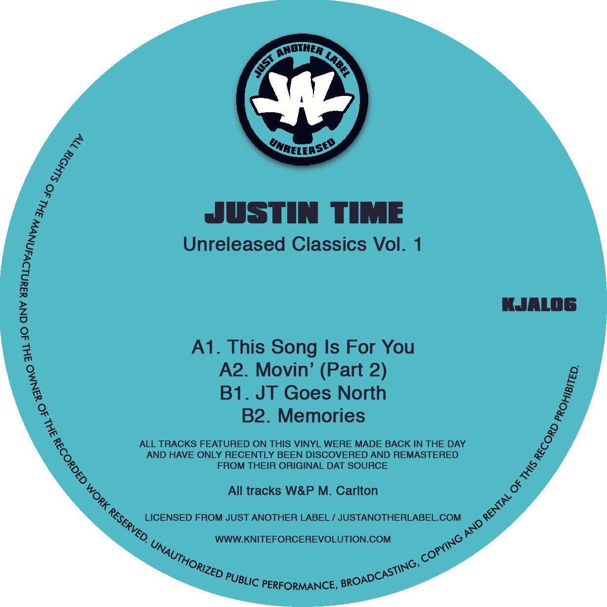 Justin Time - Unreleased Classics Vol. 1 EP