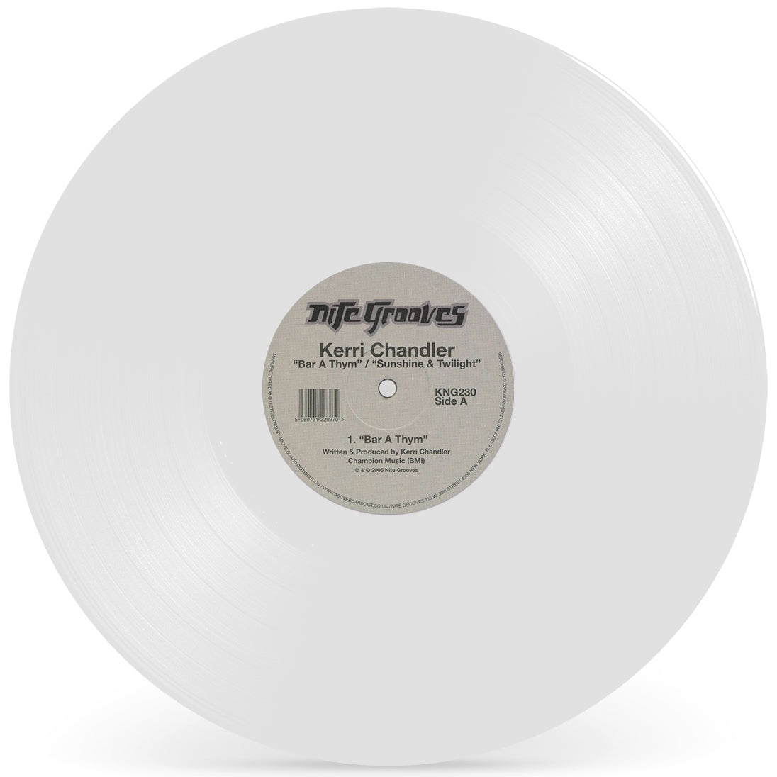 Kerri Chandler - Bar A Thym / Sunshine & Twilight (White Vinyl Repress)