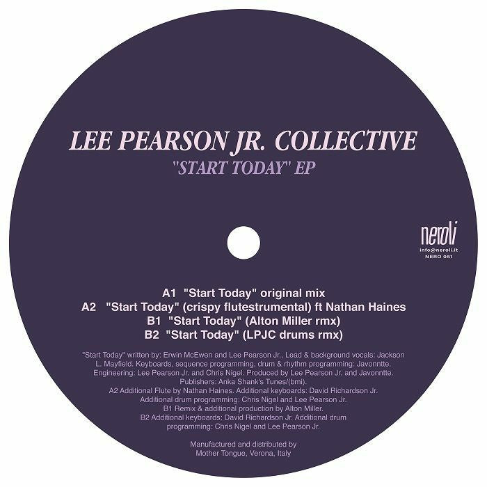 LEE PEARSON JR COLLECTIVE - Start Today EP