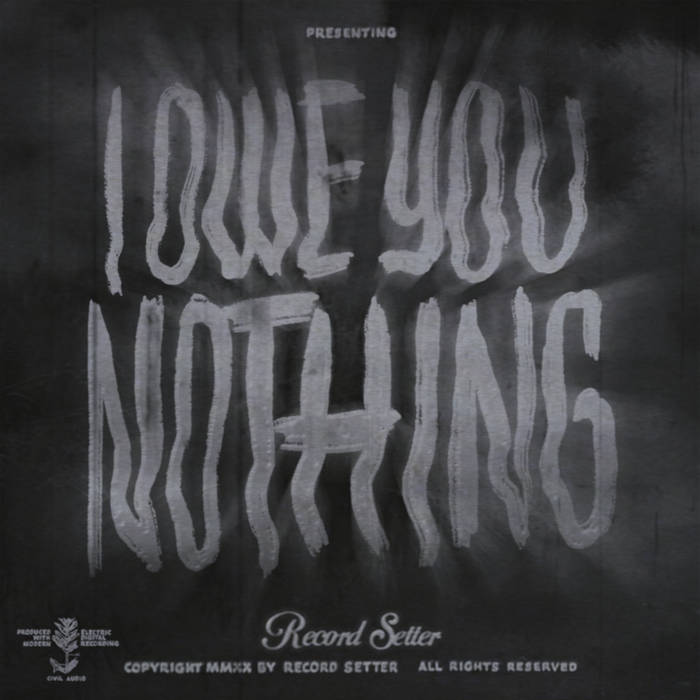 Record Setter - I Owe You Nothing (Indies Clear/Black Swirl Vinyl)