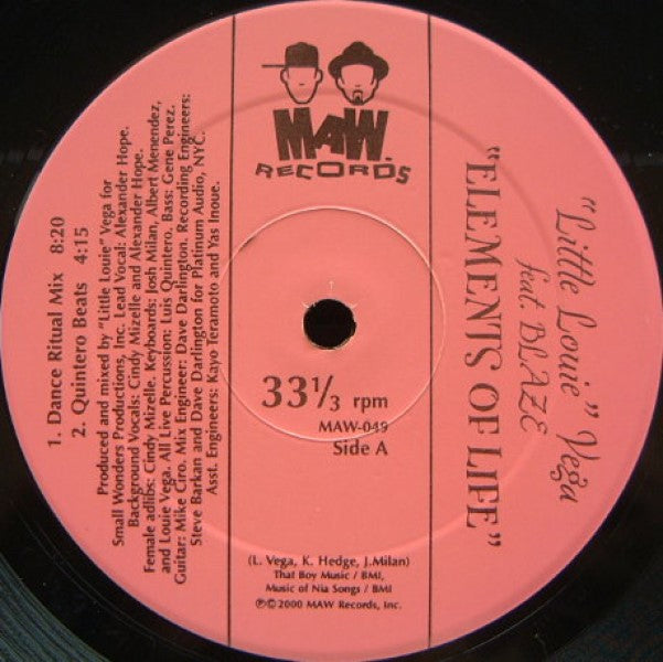 Little Louie Vega Feat Blaze - Elements Of Life