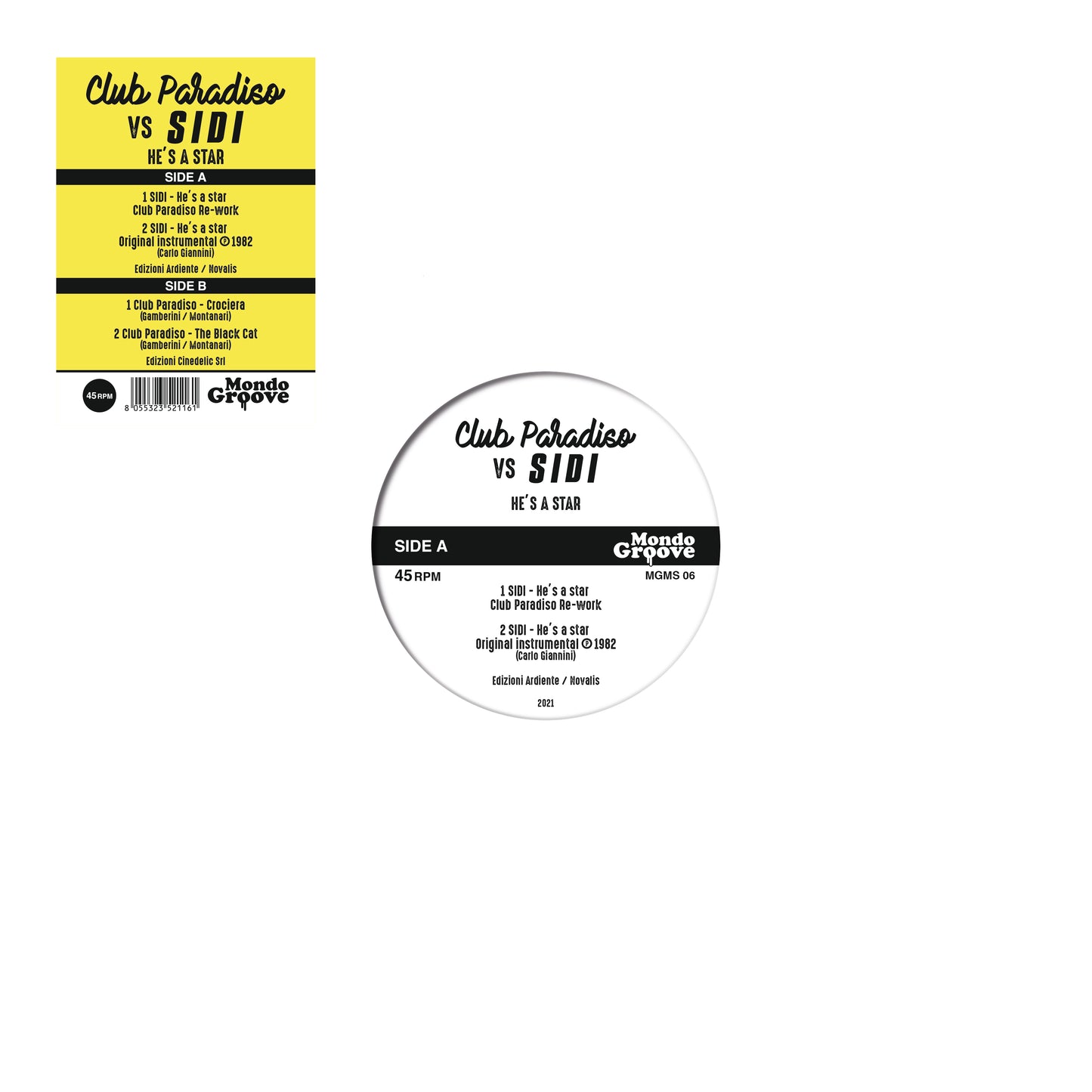 CLUB PARADISO VS SIDI - HE'S A STAR EP