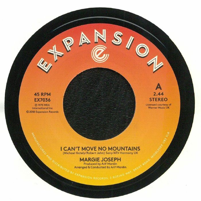 Margie JOSEPH - I Can't Move No Mountains