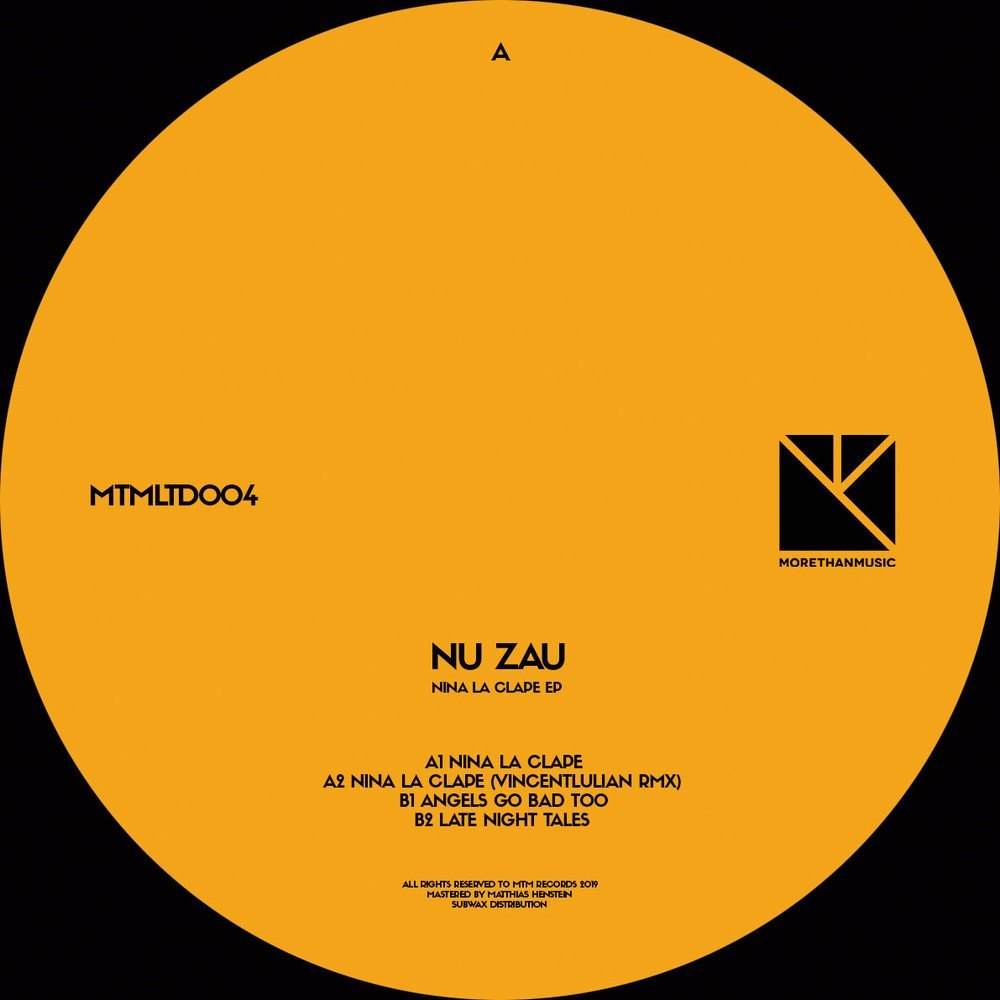 Nu Zau - Nina La Clape EP (Incl. VincentIulian Remix)