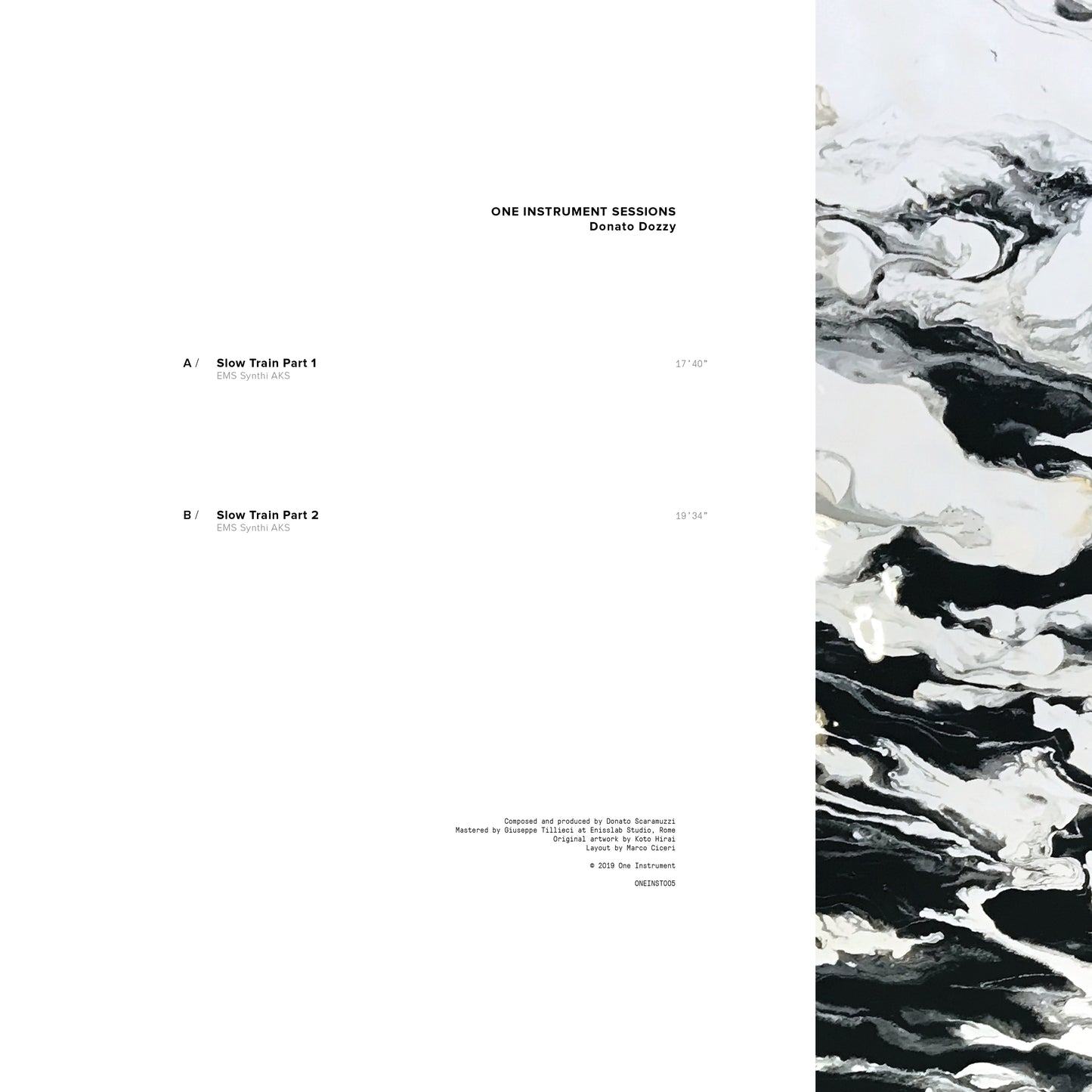 Donato Dozzy - One Instrument Sessions