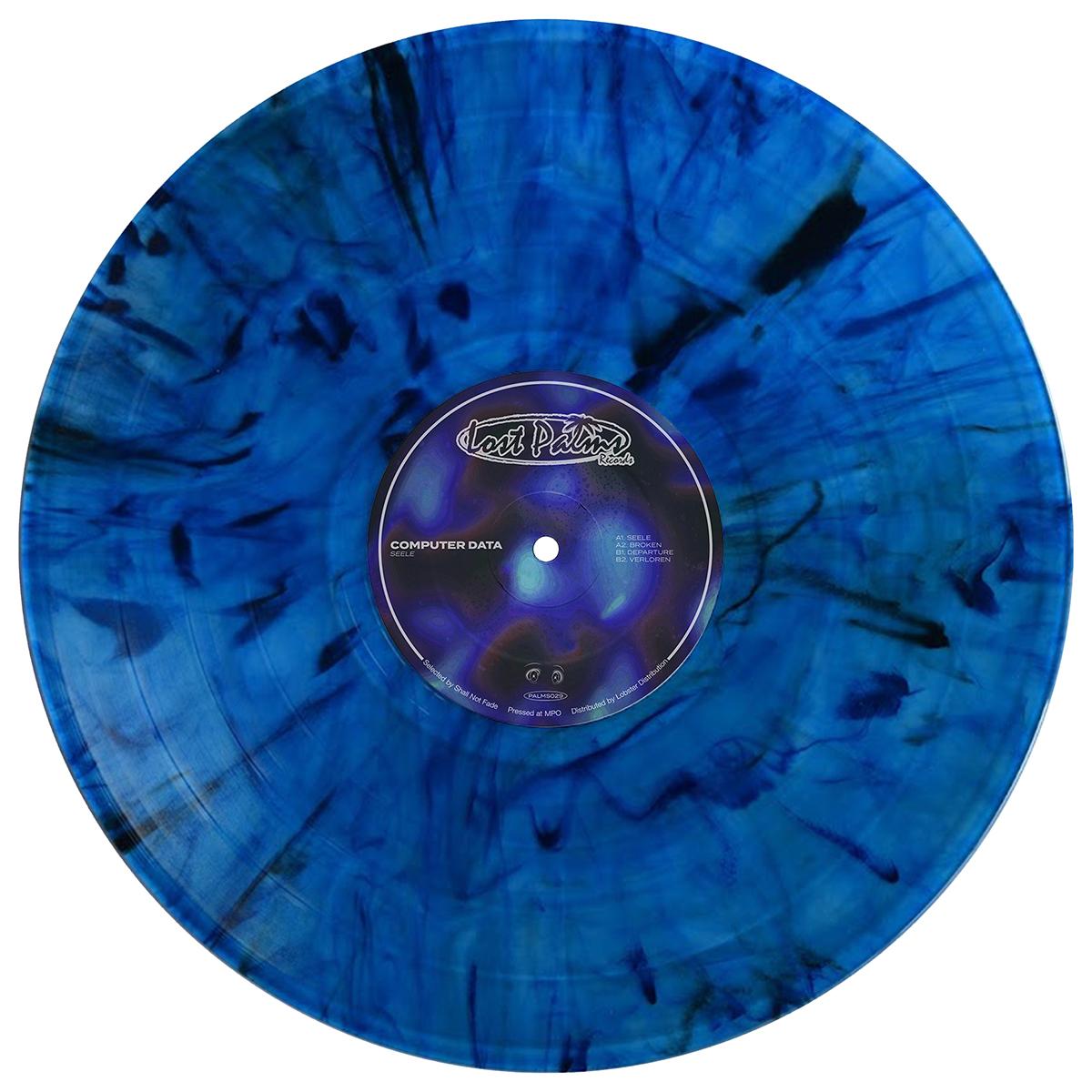 Black and Blue＜Blue Marbled Vinyl＞ S293 Marbled Vinyl - optimal media
