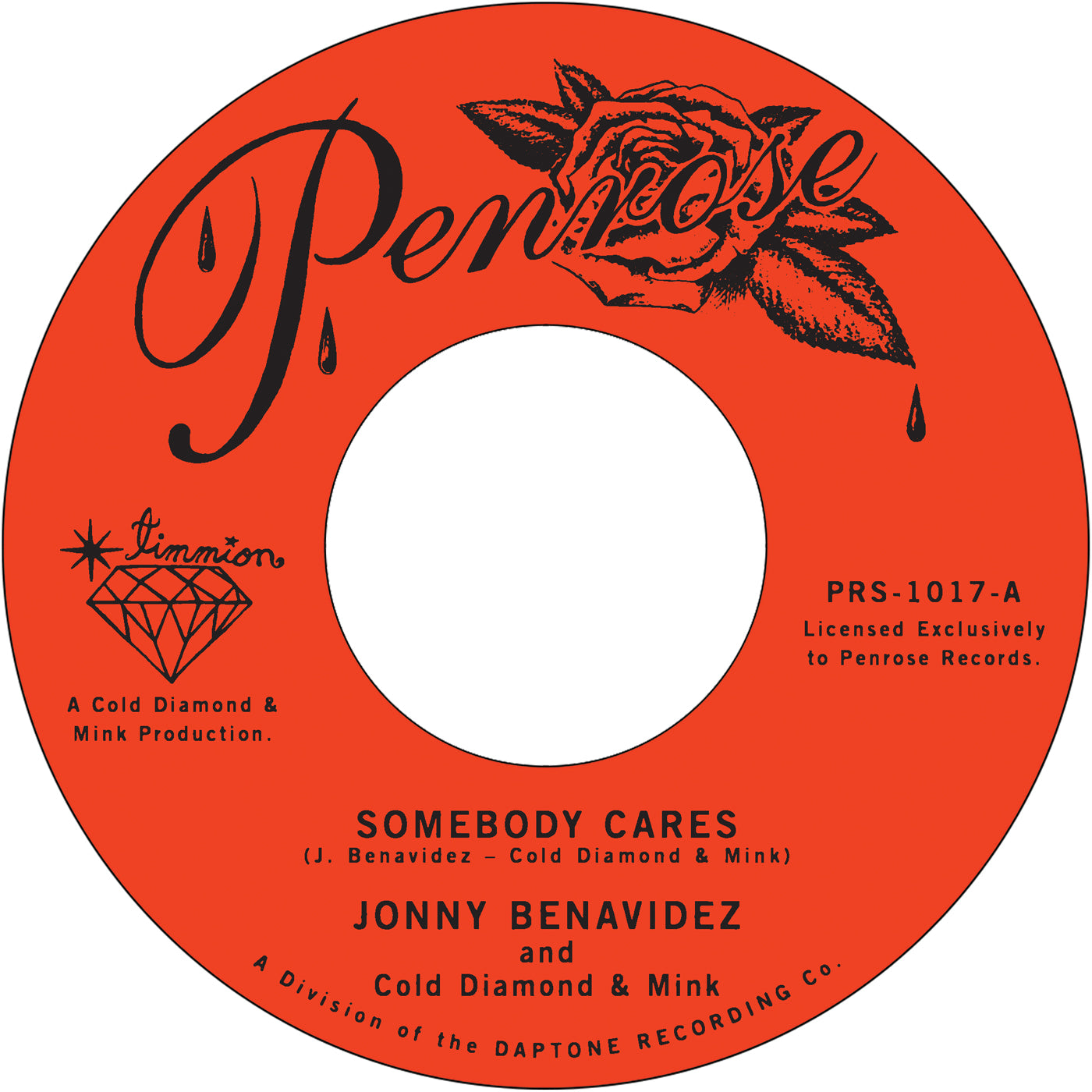 Jonny Benavidez - Somebody Cares b/w Slow Down Girl