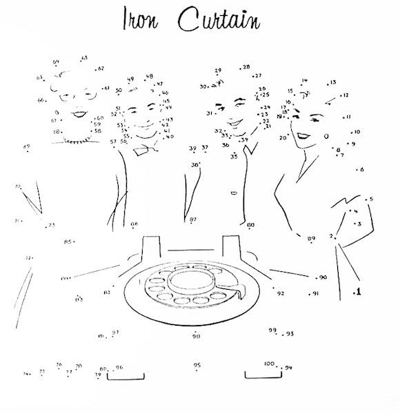 IRON CURTAIN - Like A Family / Telephone (Blue Vinyl)