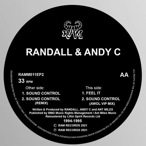 Randall & Andy C - Sound Control / Feel it (1994/95)