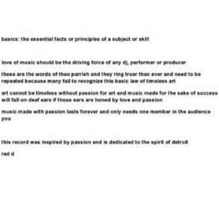 RED D - RED BASICS 3 & 4