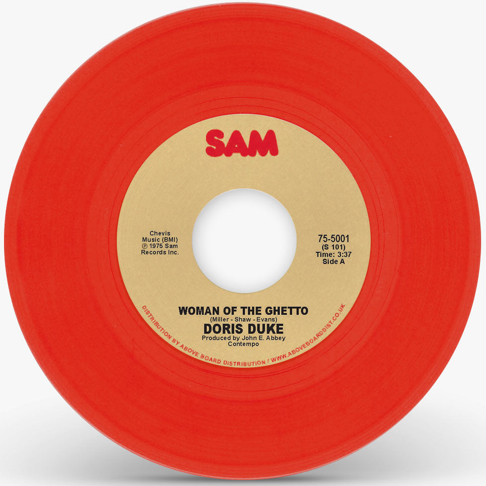 Doris Duke - Woman Of The Ghetto 7" (Red Vinyl Repress)
