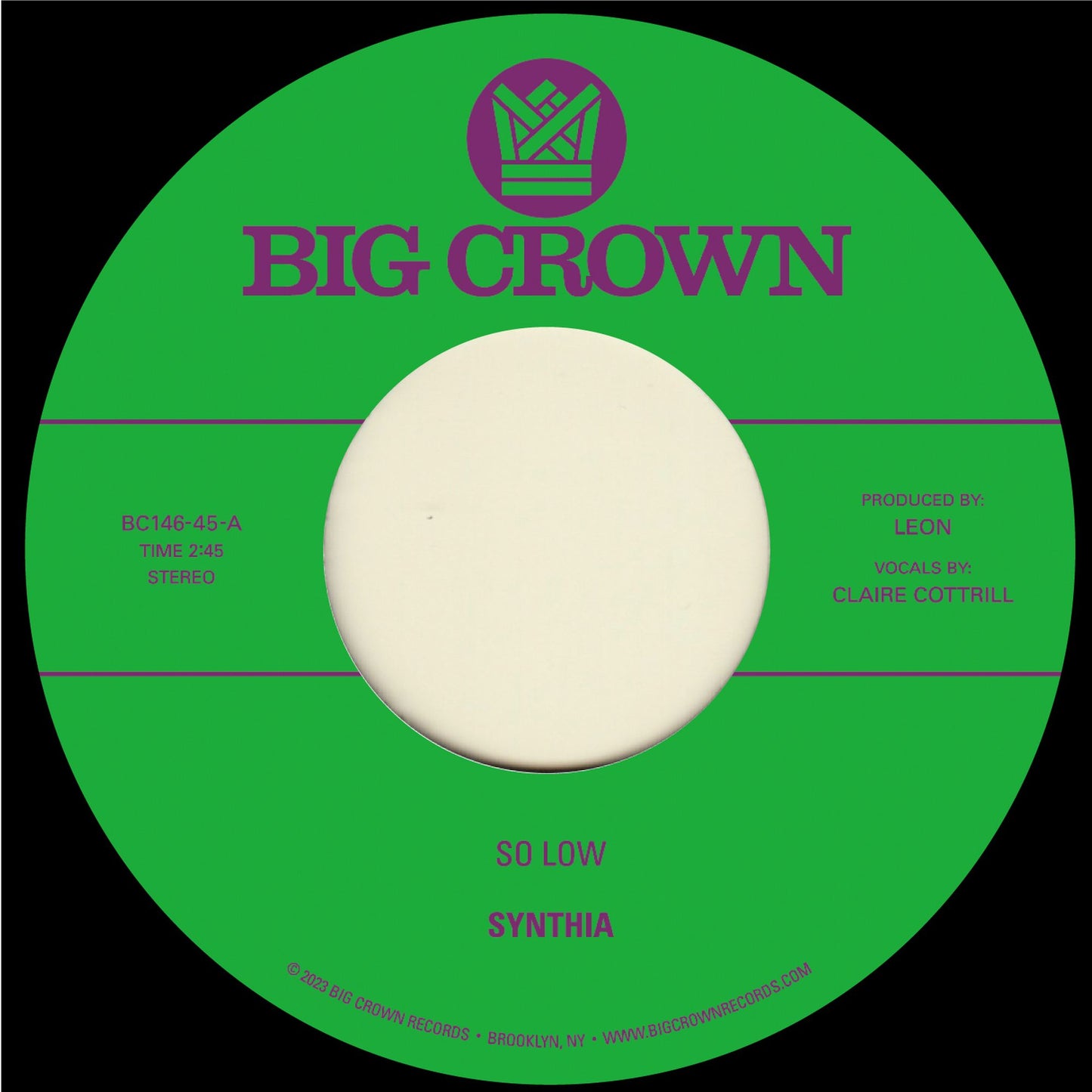 Synthia - So Low b/w You & I