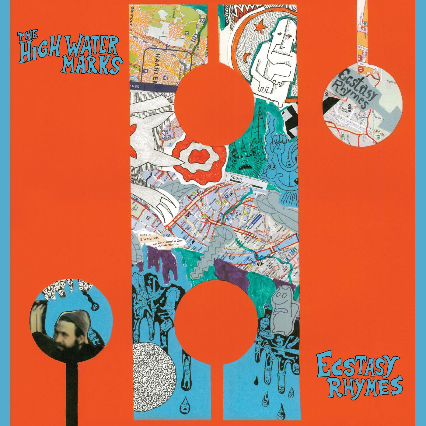 THE HIGH WATER MARKS - ECSTASY RHYMES (Blue Vinyl)