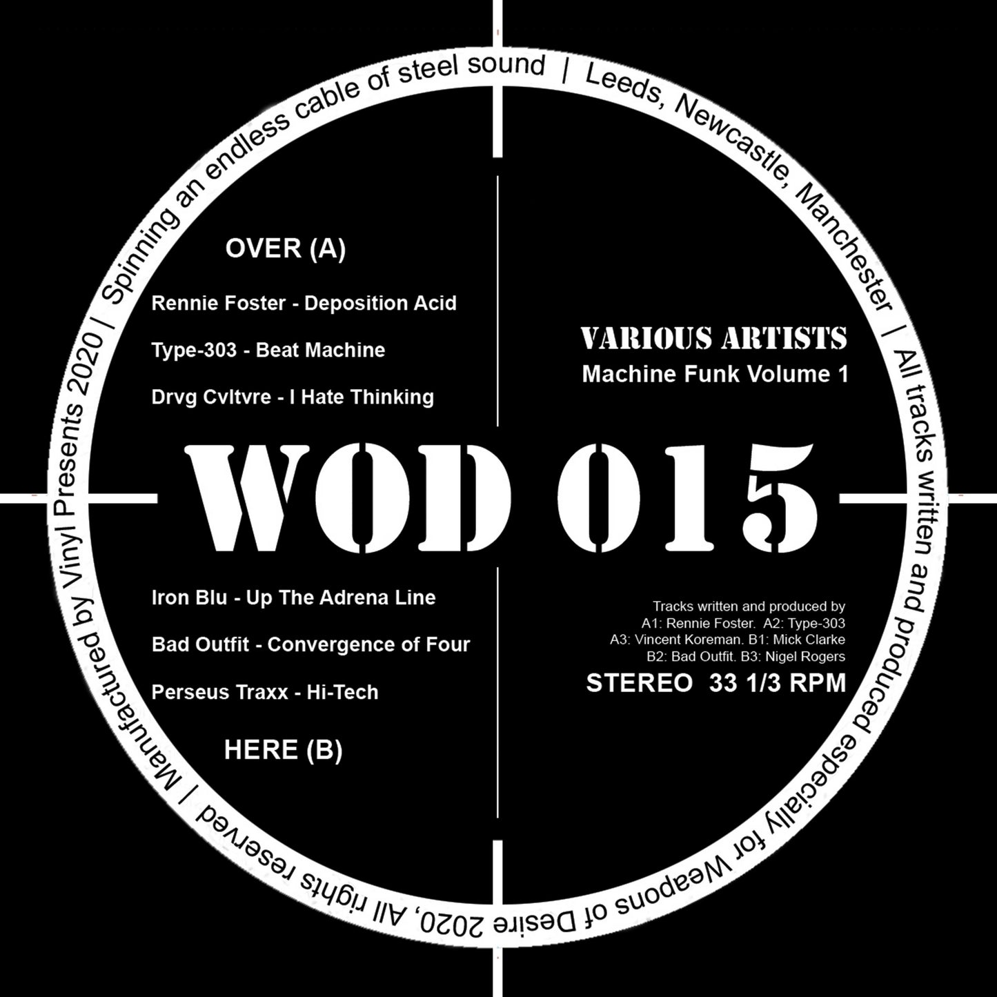 Rennie FOSTER/TYPE 303/DRVG CULTURE/IRON BLU/BAD OUTFIT/PERSEUS TRAXX - Machine Funk Vol 1