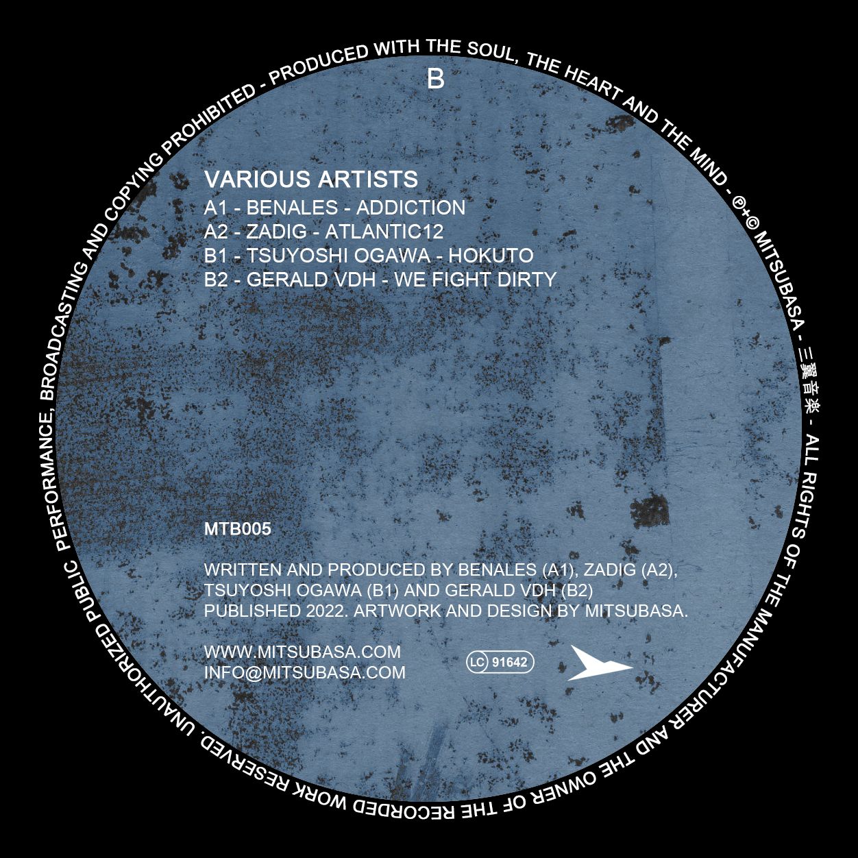 V/A (Benales,Zadig,Tsuyoshi Ogawa,Gerald VDH) - MTB005