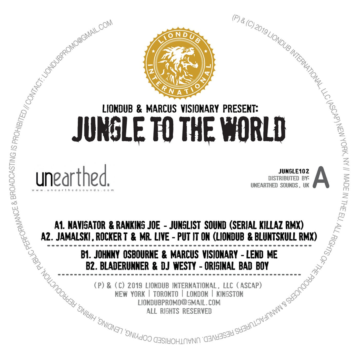 Various Artists - Liondub & Marcus Visionary Present: Jungle To The World 2