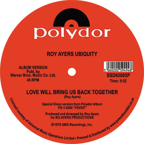 Roy Ayers Ubiquity - Running Away / Love Will Bring Us Back Together