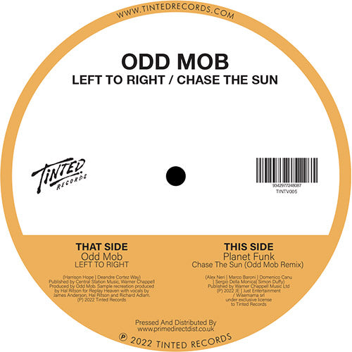 Odd Mob - LEFT TO RIGHT / Chase The Sun