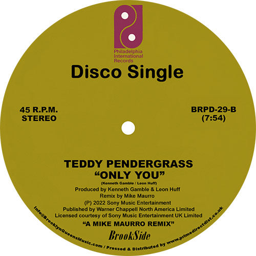 Teddy Pendergrass - Close The Door / Only You (The Mike Maurro Remixes)