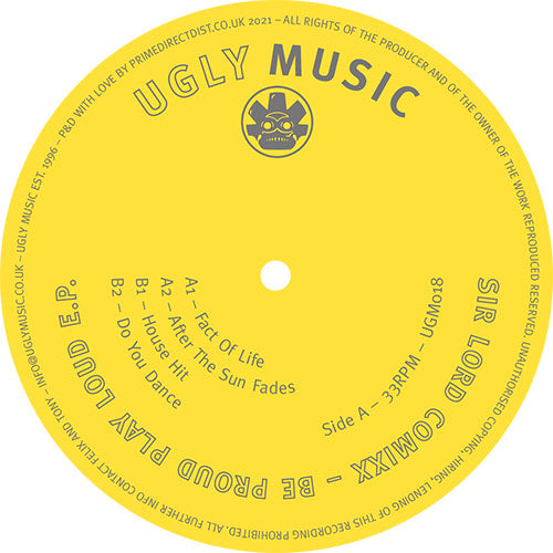 Sir Lord Comixx - Be Proud Play Loud E.P