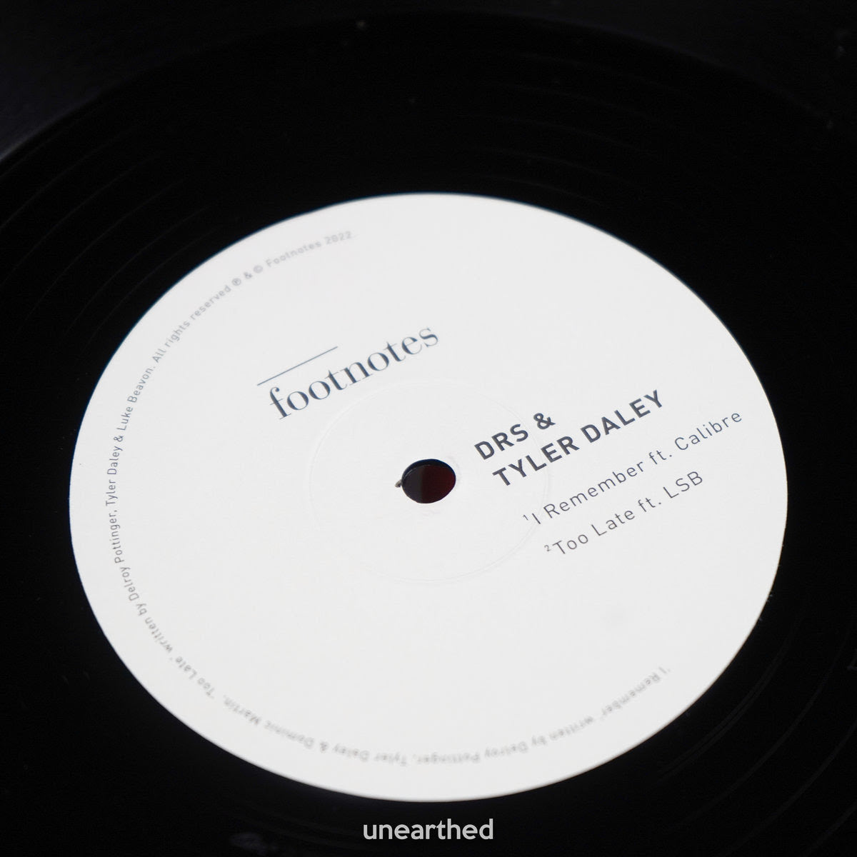 DRS & Tyler Daley - I Remember ft Calibre / Too Late ft LSB