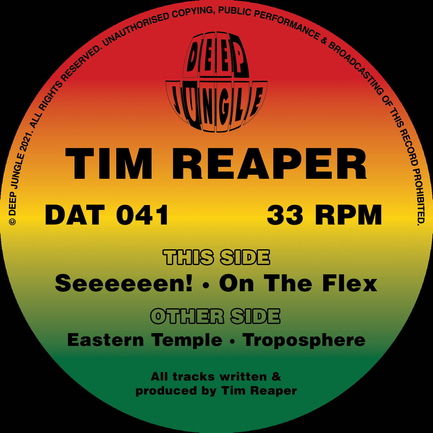 Tim Reaper / Eastern Temple / Troposphere / Seeeeeen! / On The Flex - DAT041