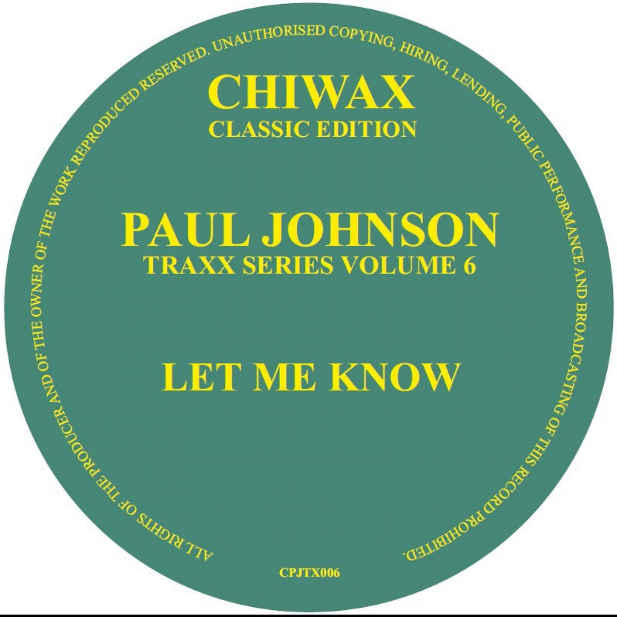 Paul Johnson - Let Me Know