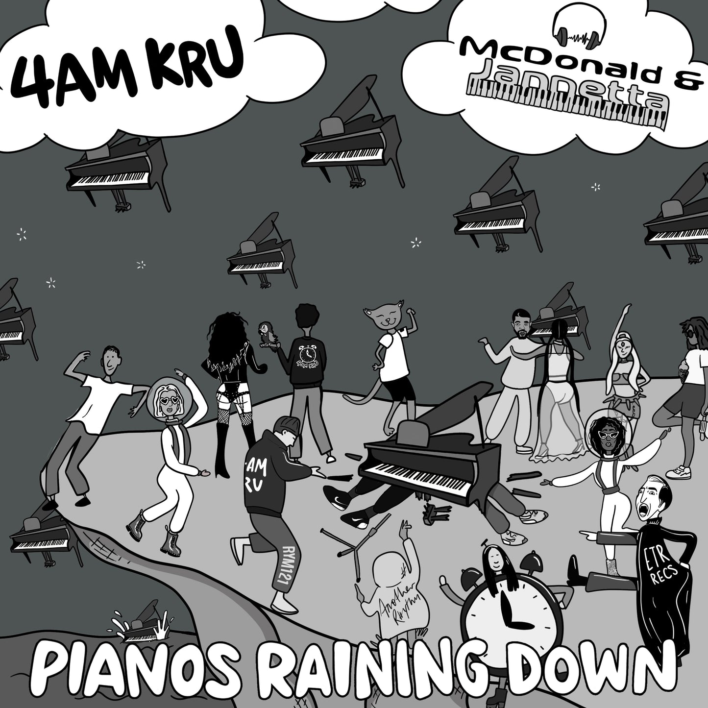 4am Kru, McDonald & Jannetta - Pianos Raining Down