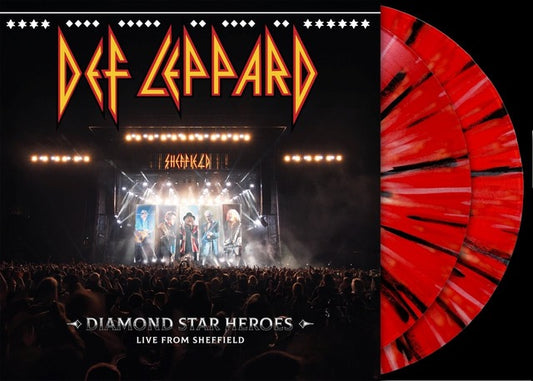 Def Leppard - Diamond Star Heroes Live From Sheffield [2LP Black Red and White Shefield United Splatter]