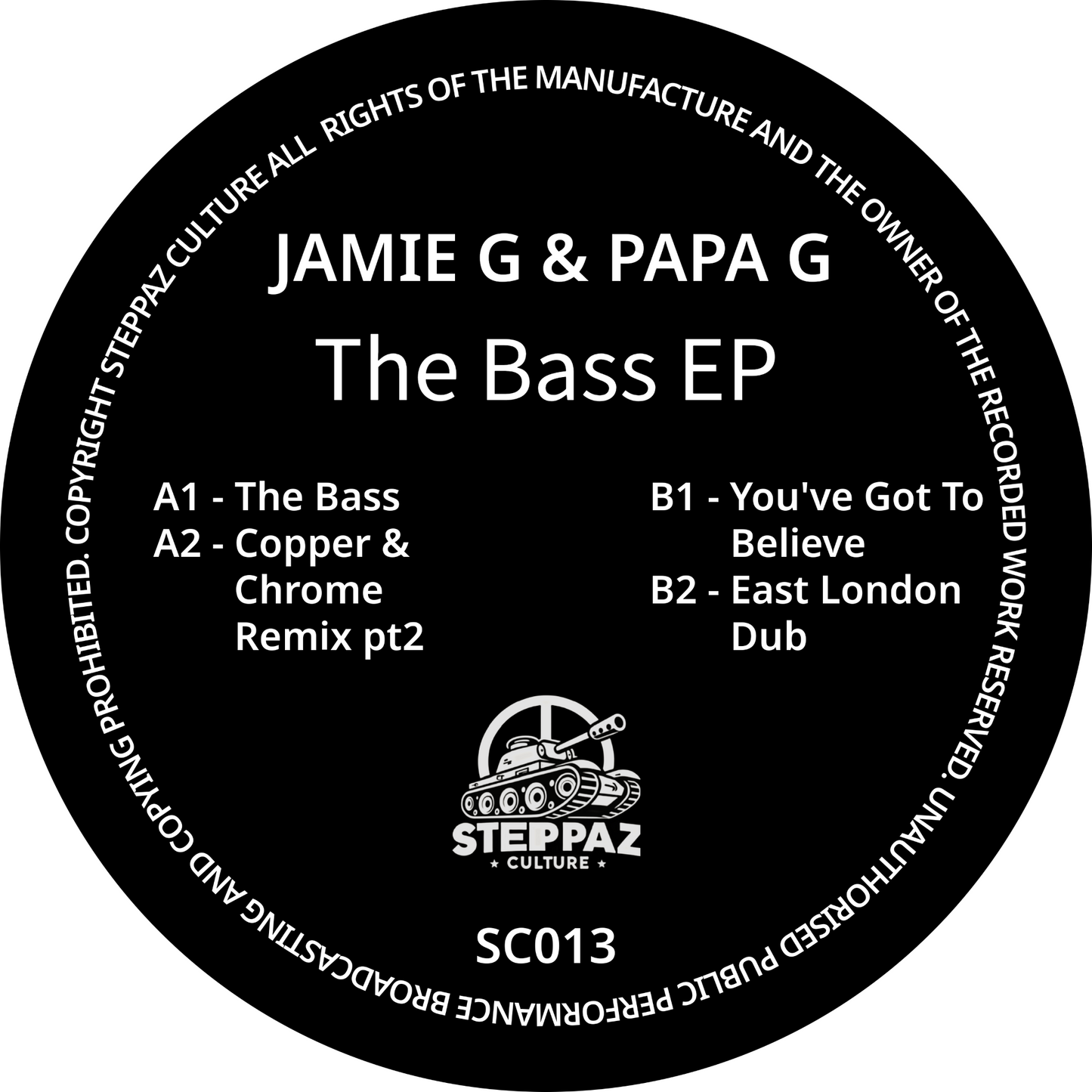 Papa G and Jamie G - The Bass EP