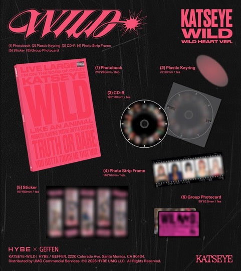 KATSEYE - WILD [CD - Wild Heart Vers.]