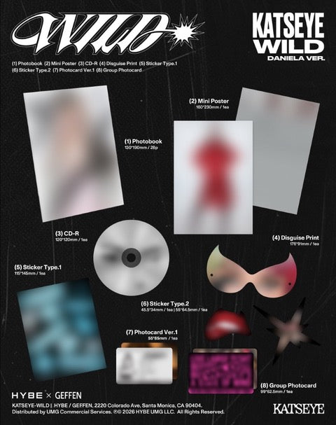 KATSEYE - WILD [CD - Daniela Ver.]
