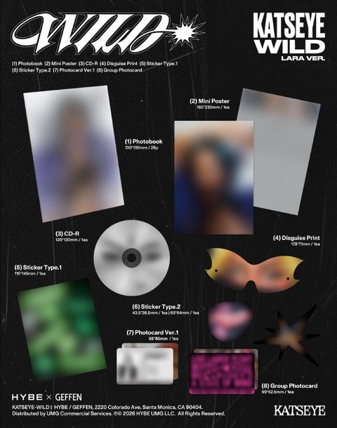 KATSEYE - WILD [CD - Lara Ver.]