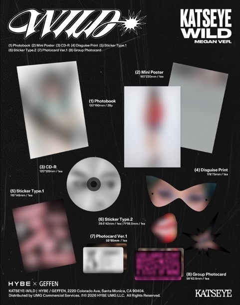 KATSEYE - WILD [CD - Megan Ver.]