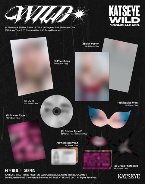 KATSEYE - WILD [CD - Yoonchae Ver.]