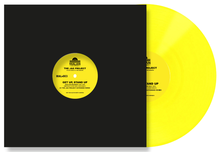 J&E PROJECT FT. BOB MARLEY & THE WAILERS - Get Up. Stand Up (Yellow Vinyl)
