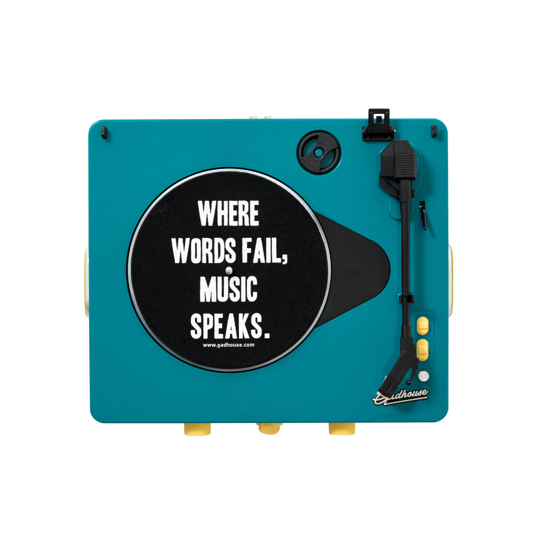 GADHOUSE - BRAD MKII RECORD PLAYER (BUILT-IN BLUETOOTH 5.0 & PITCH CONTROL) (GREEN)