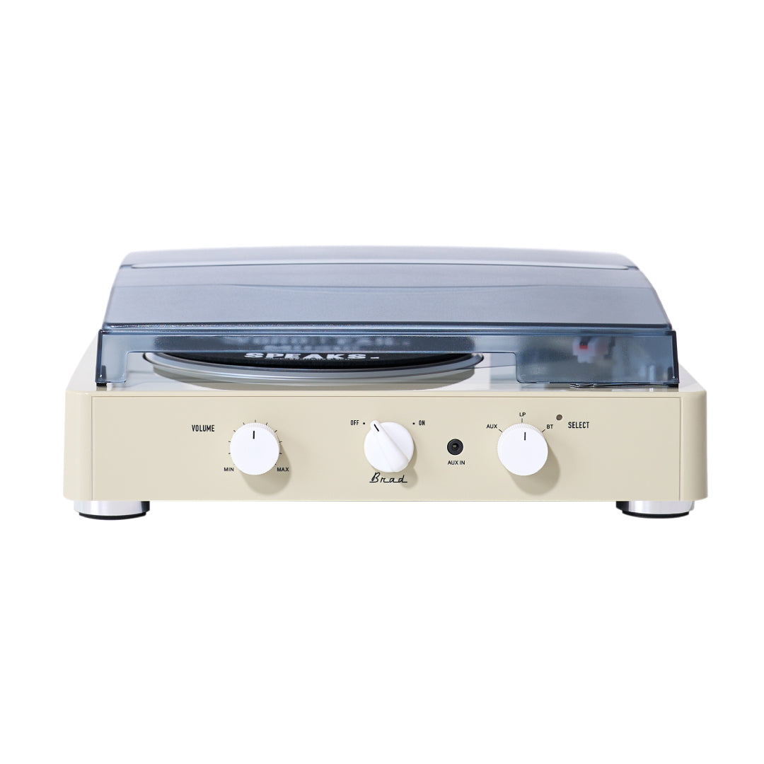GADHOUSE - BRAD MKII RECORD PLAYER (BUILT-IN BLUETOOTH 5.0 & PITCH CONTROL) (IVORY)