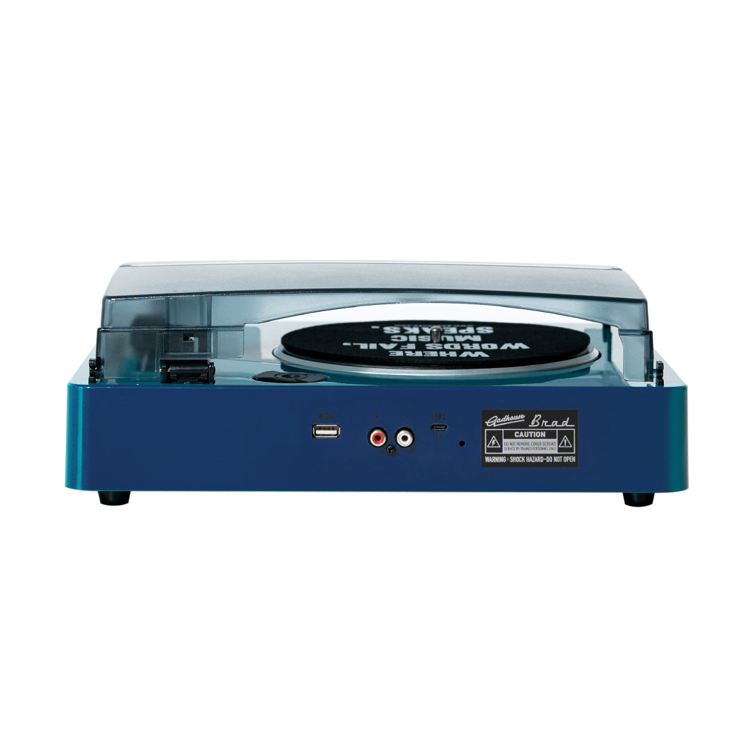 GADHOUSE - BRAD MKII RECORD PLAYER (BUILT-IN BLUETOOTH 5.0 & PITCH CONTROL) (NAVY)