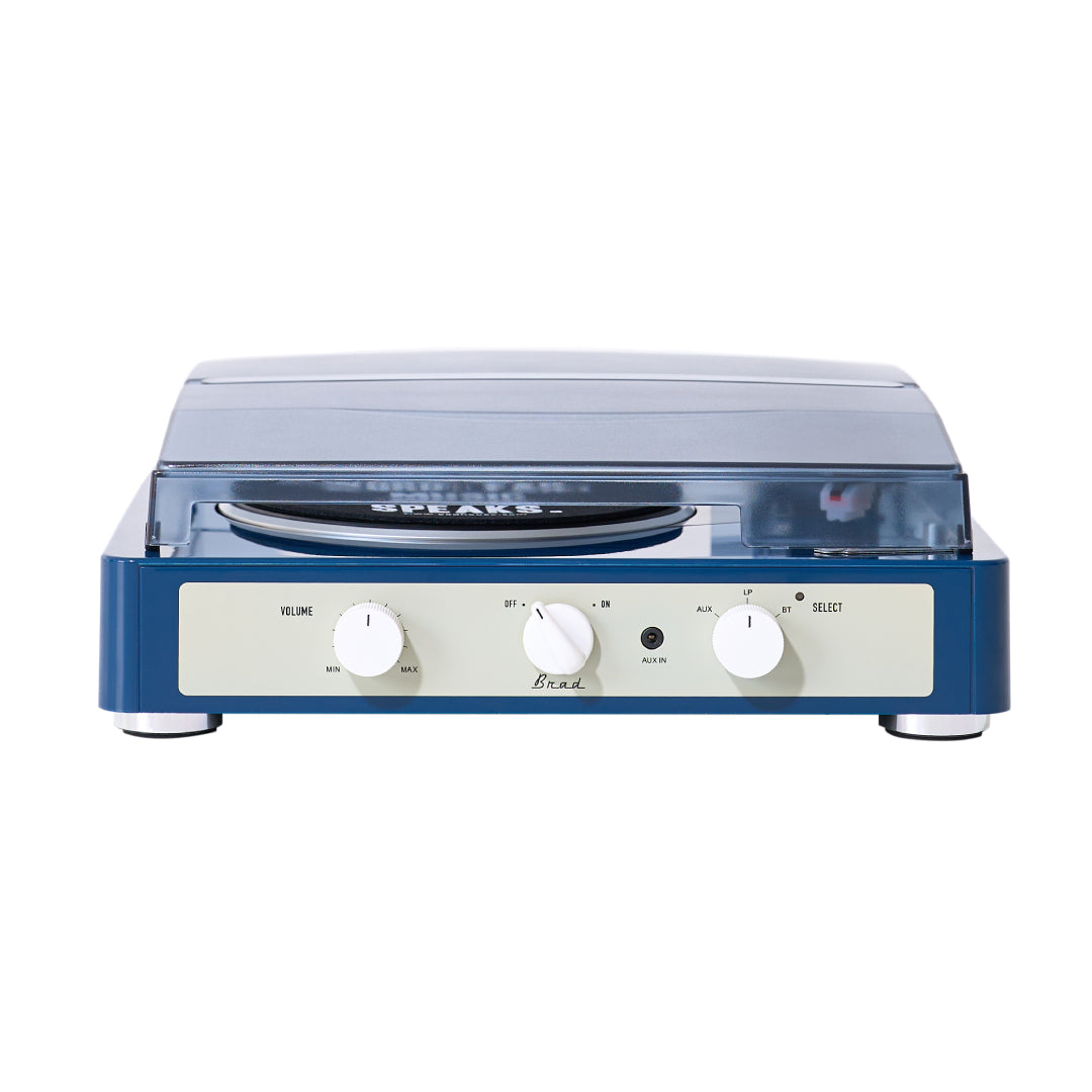 GADHOUSE - BRAD MKII RECORD PLAYER (BUILT-IN BLUETOOTH 5.0 & PITCH CONTROL) (NAVY)