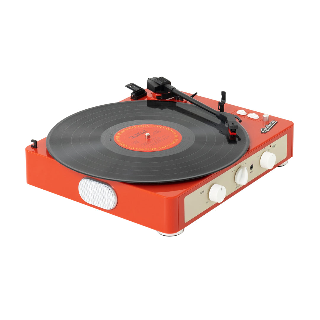 GADHOUSE - BRAD MKII RECORD PLAYER (BUILT-IN BLUETOOTH 5.0 & PITCH CONTROL) (TANGERINE)