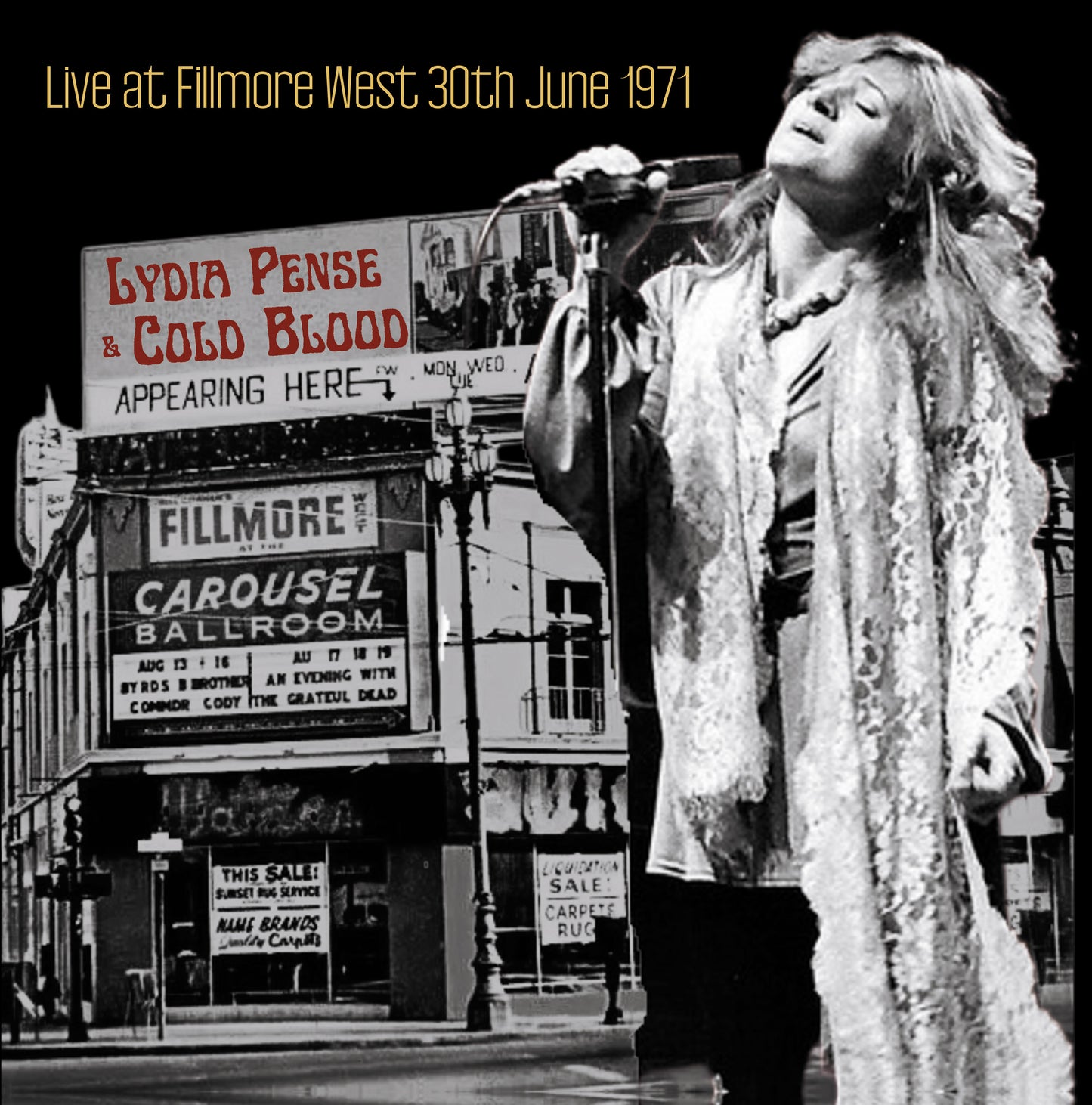 LYDIA PENSE AND COLD BLOOD - Live At The Fillmore West June 30. 1971 (Silver Marble Vinyl)