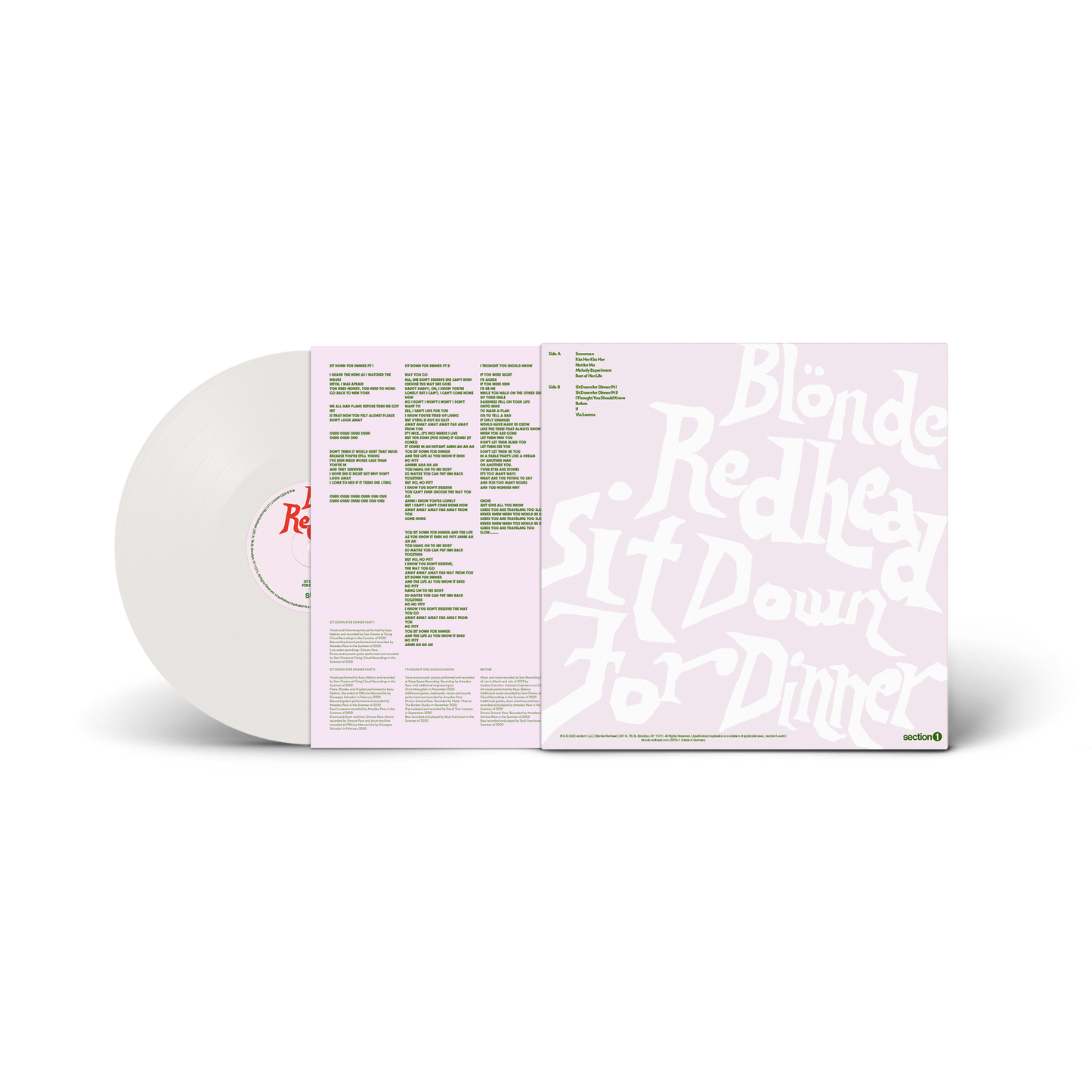 Blonde Redhead - Sit Down for Dinner [Yoghurt White Vinyl]