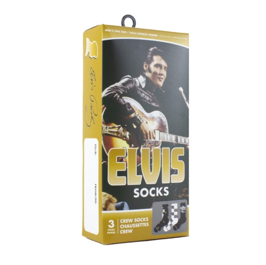 ELVIS PRESLEY - Elvis Socks 3 Pack In Gift Box (One Size)