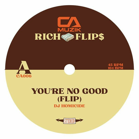 DJ HOMICIDE_ - Rich Flip$ [7" Vinyl]