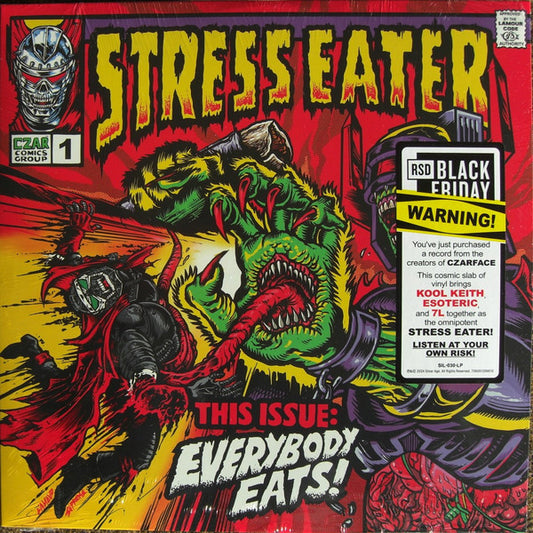 STRESS EATER - Everybody Eats! [CLEAR RED WAVE VINYL]