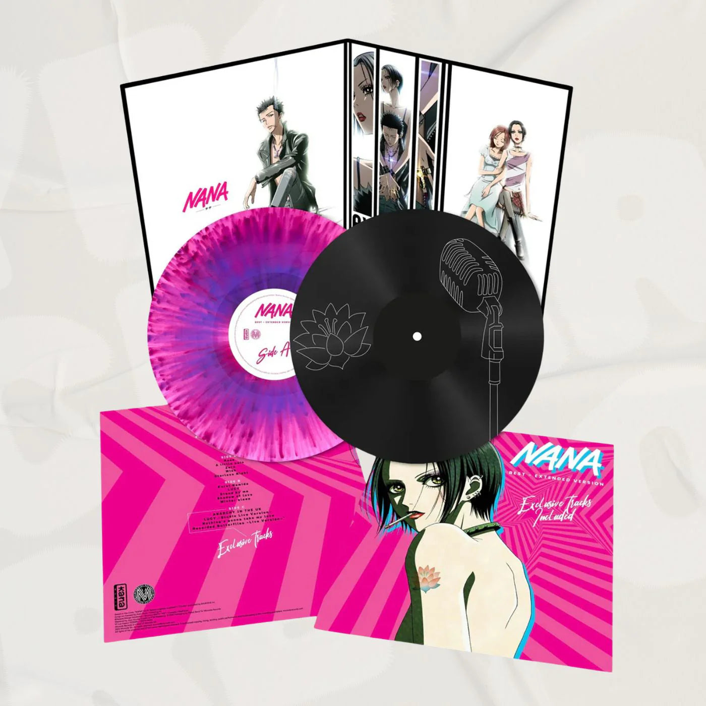 Ayumi Miyazaki / Olivia - Nana - Best Extended Version [double pink & purple splatter coloured vinyl]