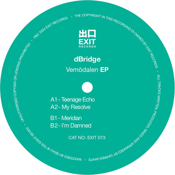 dBridge - Vemödalen EP [12” Clear Vinyl]