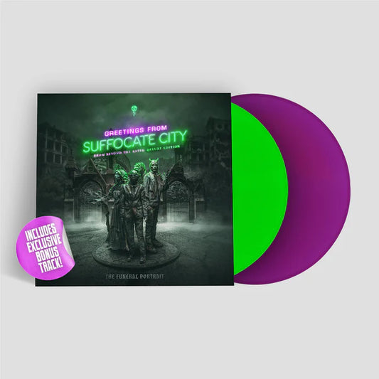 The Funeral Portrait - Greetings From Suffocate City – From Beyond The Abyss: Deluxe Edition [neon green & purple vinyl]